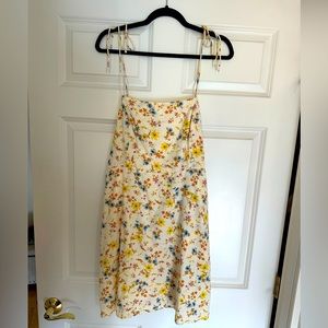 Old navy tie strap dress, Linen and rayon blend, XL